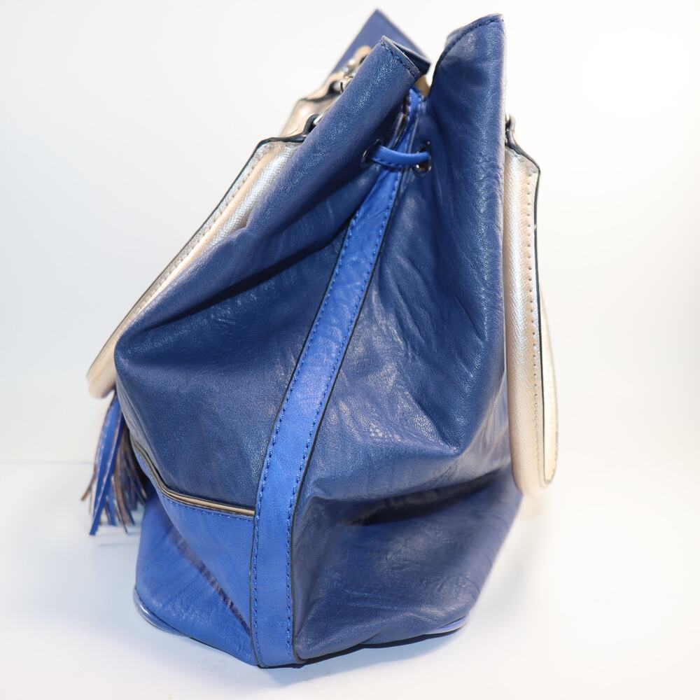 Guess Pu Drawstring Bucket Bag With Tassels - image 3